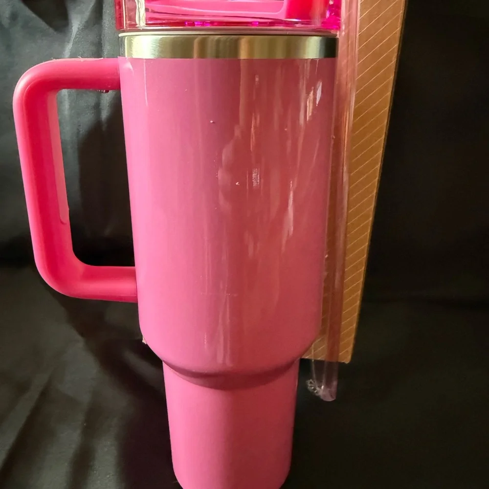 New 40oz Stanley Starbucks Edition Pink Insulated Travel Tumbler with Handle - Picture 7 of 8